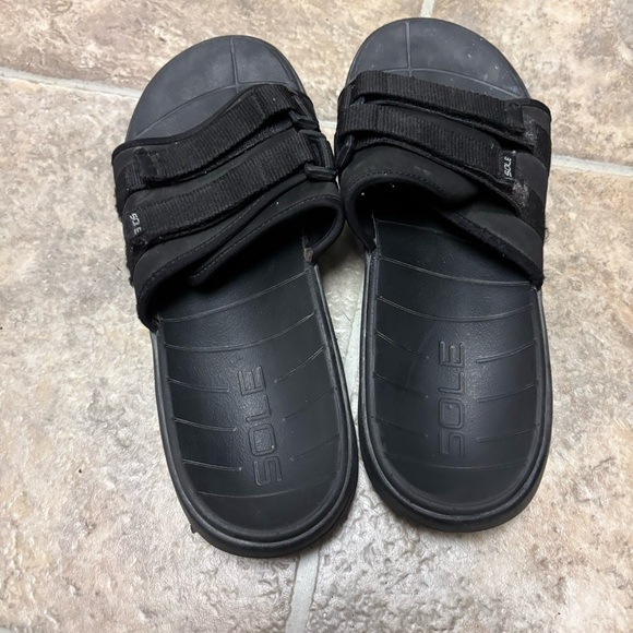 Men’s SOLE sandals. Black size 9. 42.5 euro. Healthy sandals! Good for your feet - Picture 3 of 4
